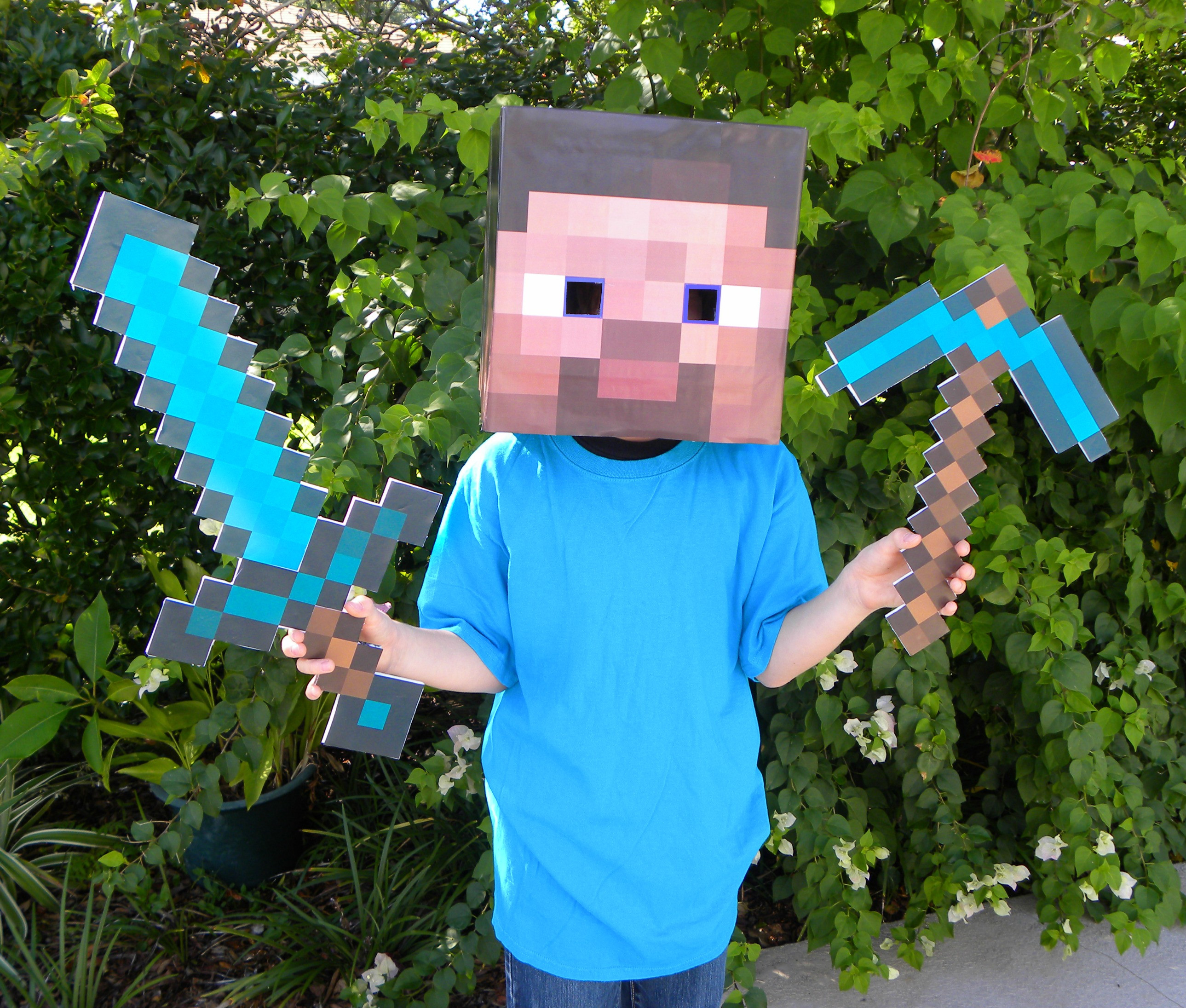 Best ideas about DIY Minecraft Costume
. Save or Pin How to make a minecraft diamond sword and diamond pickaxe Now.