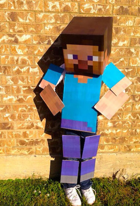 Best ideas about DIY Minecraft Costume
. Save or Pin Minecraft Costume Full Body DIY Kit Steve Creeper by LemurApps Now.