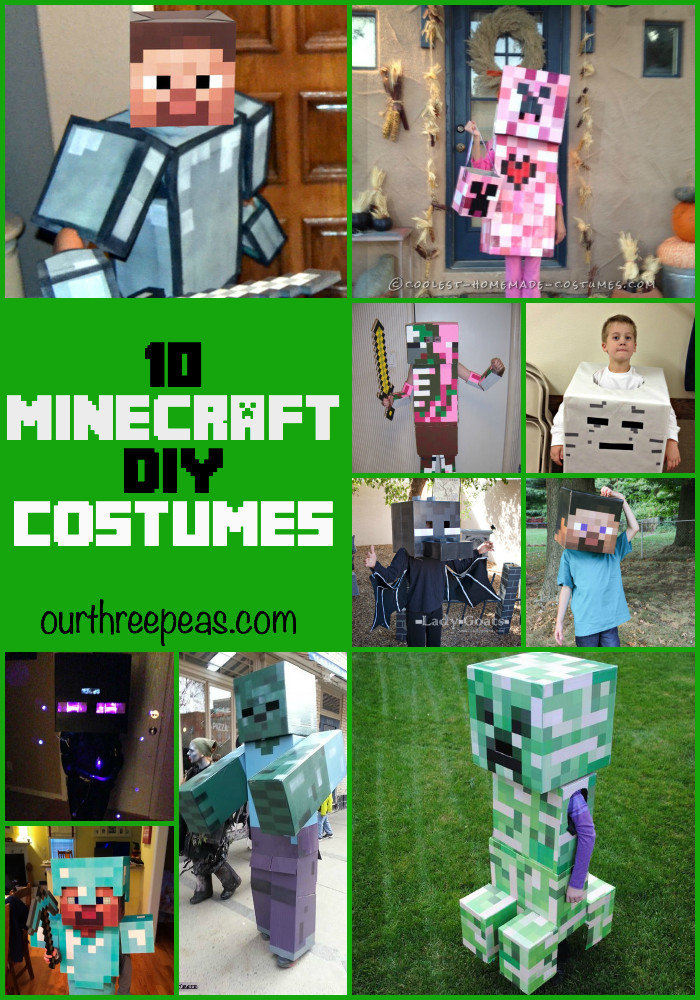 Best ideas about DIY Minecraft Costume
. Save or Pin 10 DIY Minecraft Costume Ideas Our Three Peas Now.