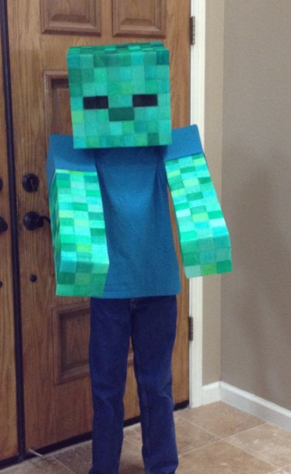 Best ideas about DIY Minecraft Costume
. Save or Pin Easy "No Sew" Soft Minecraft Zombie Costume Now.