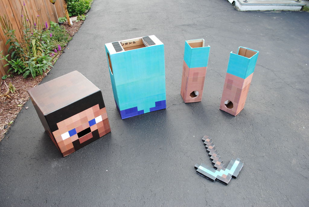 Best ideas about DIY Minecraft Steve Costume
. Save or Pin Minecraft Steve Costume 6 Steps with Now.