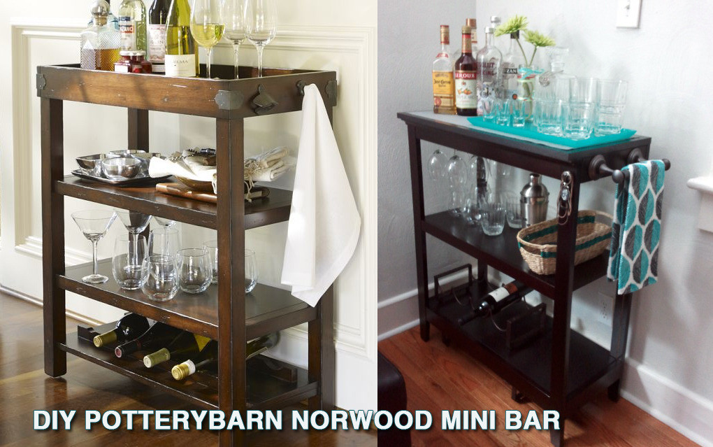 Best ideas about DIY Mini Bars
. Save or Pin DIY Potterybarn Norwood Mini Bar Since the Now.