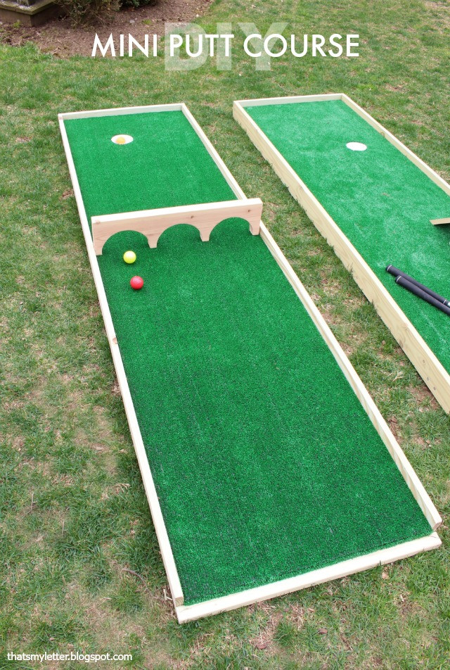 Best ideas about DIY Mini Golf
. Save or Pin That s My Letter DIY Mini Putt Course & Ryobi Tool Giveaway Now.