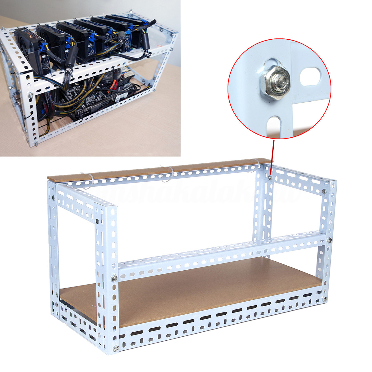 Best ideas about DIY Mining Rig Frame
. Save or Pin DIY Crypto Coin Open Air Frame Mining Rig Case Steel Shelf Now.