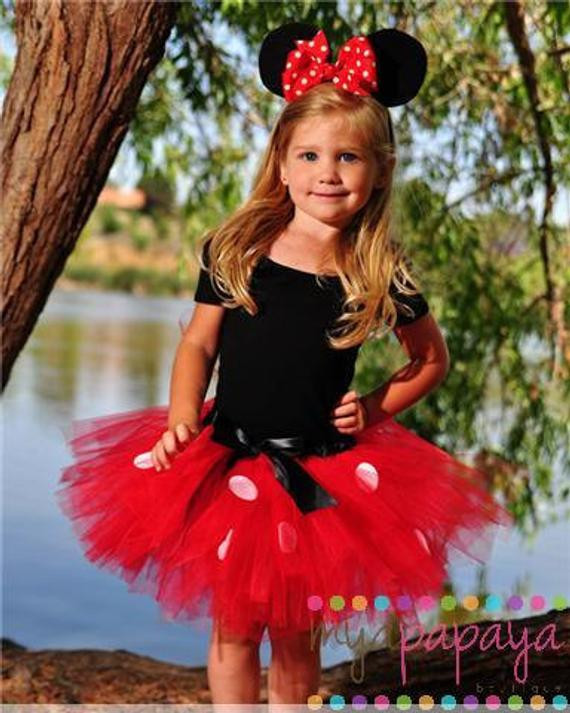 Best ideas about DIY Minnie Mouse Costume Tutu
. Save or Pin Minnie Mouse Tutu Three Piece Set by MyaPapayaBoutique on Etsy Now.