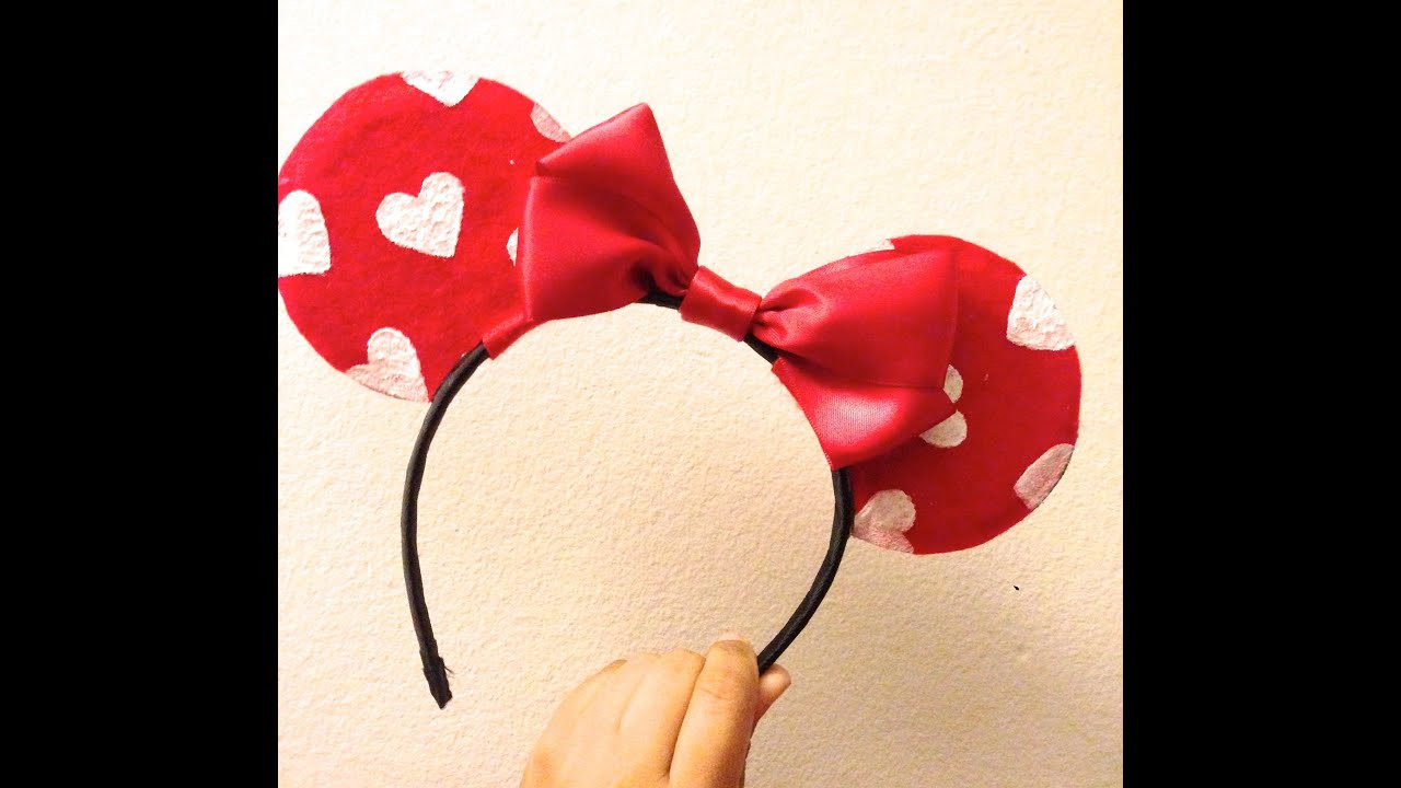 Best ideas about DIY Minnie Mouse Ears
. Save or Pin DIY Valentine s Day Minnie Mouse Ears ♥ Now.