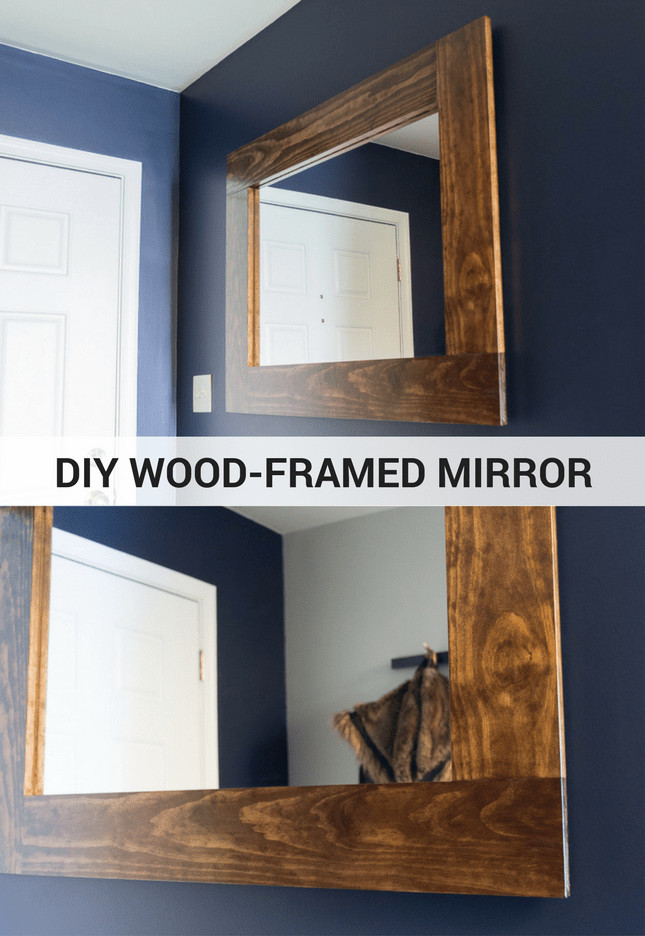 Best ideas about DIY Mirror Frame
. Save or Pin DIY Wood Framed Mirror Tutorial Now.