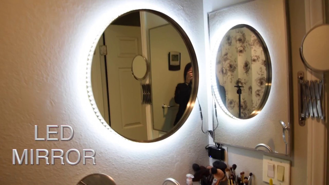 Best ideas about DIY Mirror With Lights
. Save or Pin DIY Vanity Mirror w LED Lights Now.