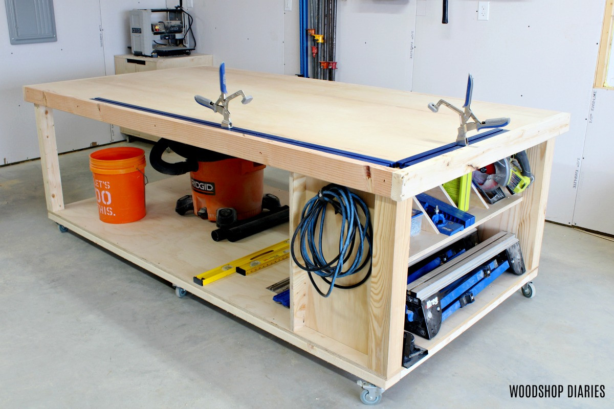 Best ideas about DIY Mobile Workbench
. Save or Pin DIY Mobile Workbench with Storage Shelf buildsomething Now.