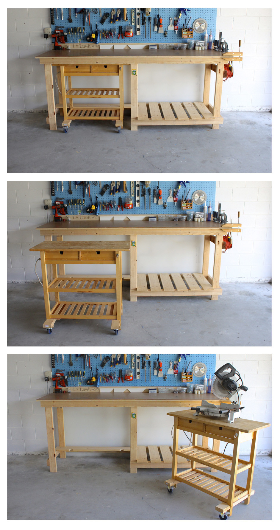 Best ideas about DIY Mobile Workbench
. Save or Pin DIY Workbench & Ikea Hack Now.