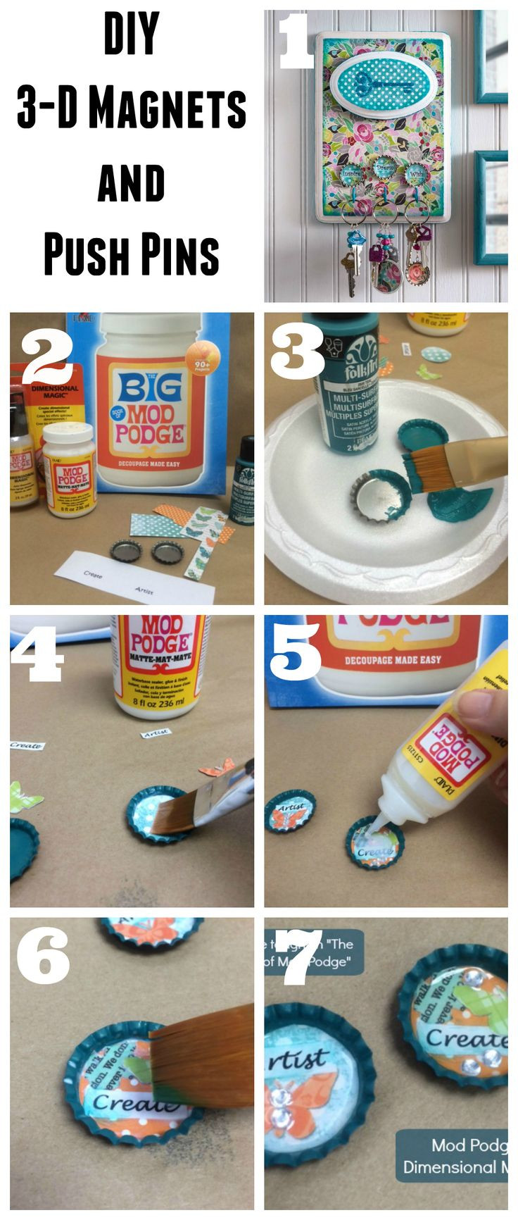 Best ideas about DIY Mod Podge
. Save or Pin 151 best images about Bottle Cap Crafts on Pinterest Now.