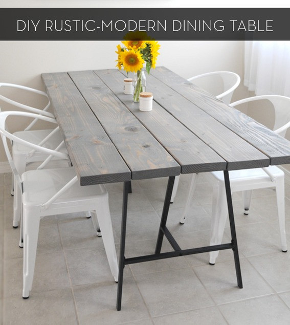 Best ideas about DIY Modern Dining Table
. Save or Pin Make It A Rustic Modern DIY Dining Table Curbly Now.