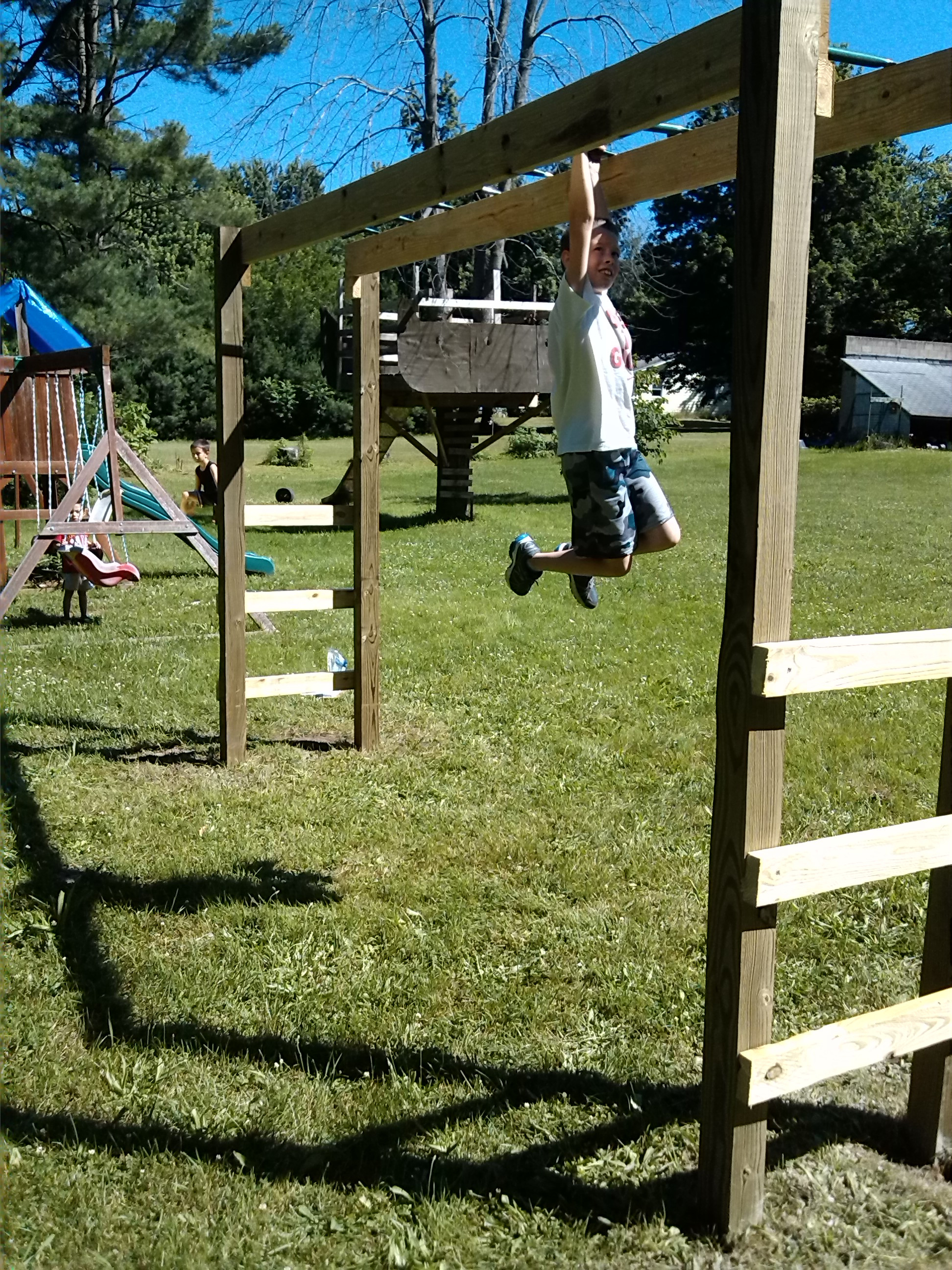 Best ideas about DIY Monkey Bars
. Save or Pin How To Build Monkey Bars My $100 Backyard Design Action Now.