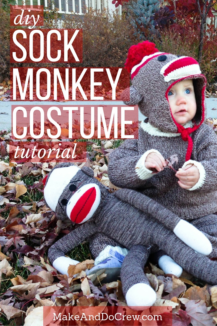 Best ideas about DIY Monkey Costume
. Save or Pin TUTORIAL Baby Knit Sock Monkey Halloween Costume Now.