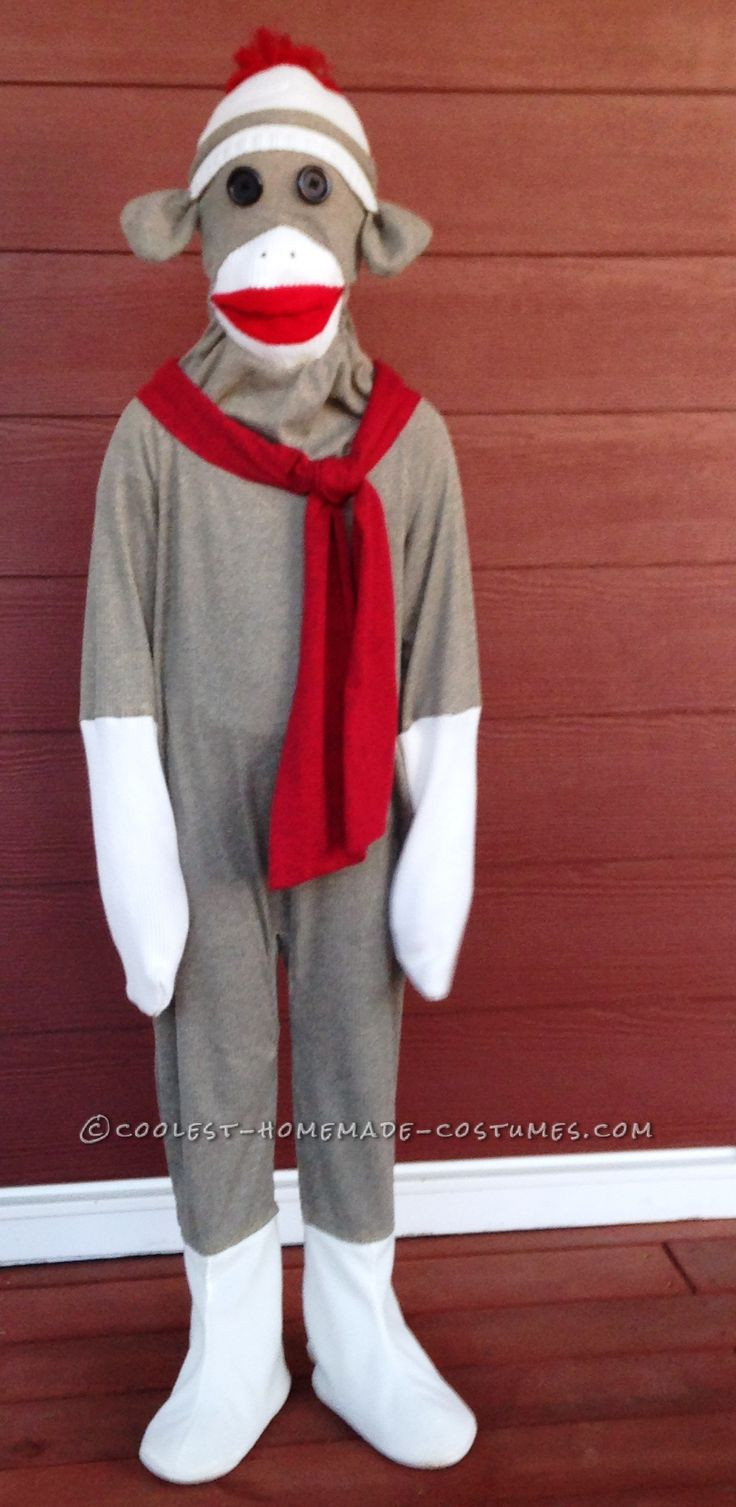 Best ideas about DIY Monkey Costume
. Save or Pin Coolest Homemade Sock Monkey Costume Now.