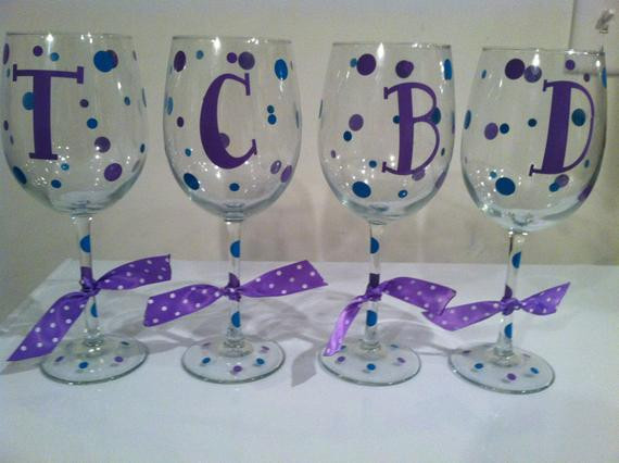 Best ideas about DIY Monogram Wine Glass
. Save or Pin DIY Personalized Monogram Wine Glass Kit for 6 Glasses Now.