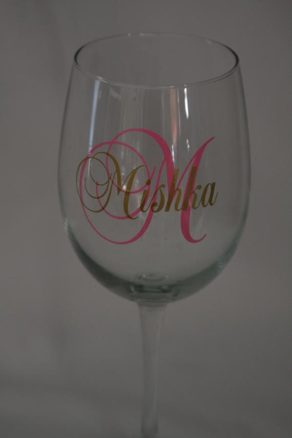 Best ideas about DIY Monogram Wine Glass
. Save or Pin Items similar to DIY Personalized Monogram and Name Wine Now.