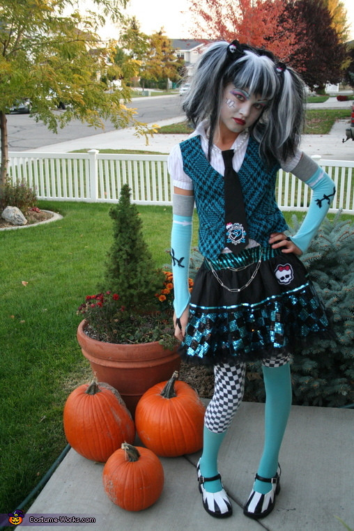 Best ideas about DIY Monster High Costumes
. Save or Pin Monster High Frankie Stein Costume for Girls Now.