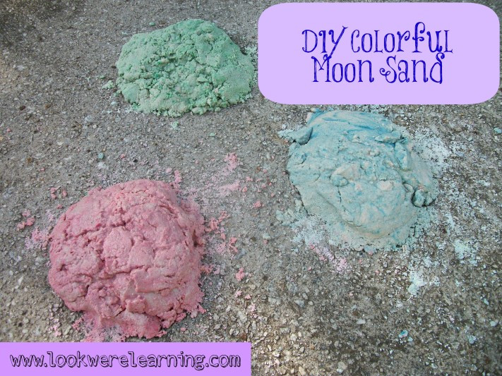 Best ideas about DIY Moon Sand
. Save or Pin DIY Colored Moon Sand Recipe Look We re Learning Now.