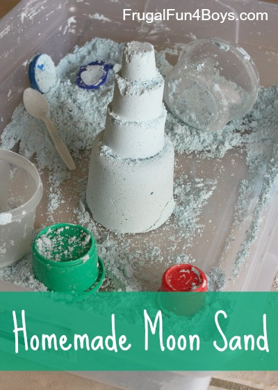 Best ideas about DIY Moon Sand
. Save or Pin Homemade Moon Sand Frugal Fun For Boys and Girls Now.