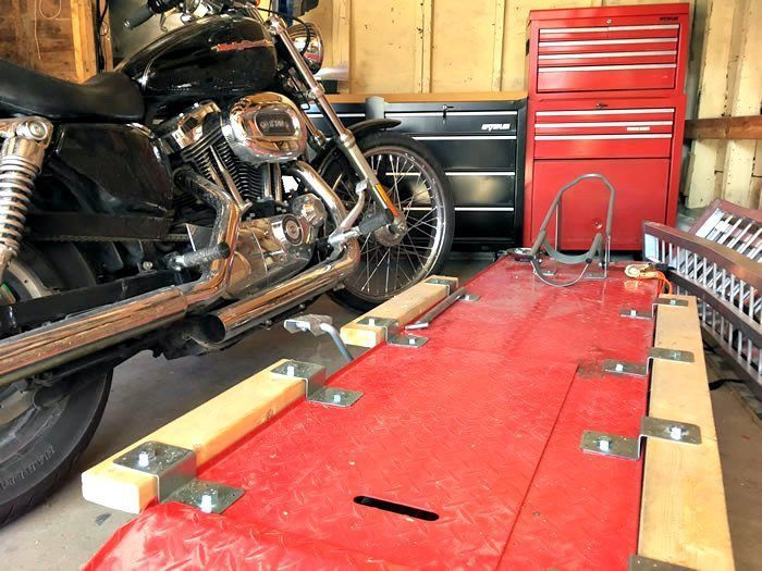 Best ideas about DIY Motorcycle Lift
. Save or Pin How To DIY Motorcycle Table Lift Side Extensions Now.