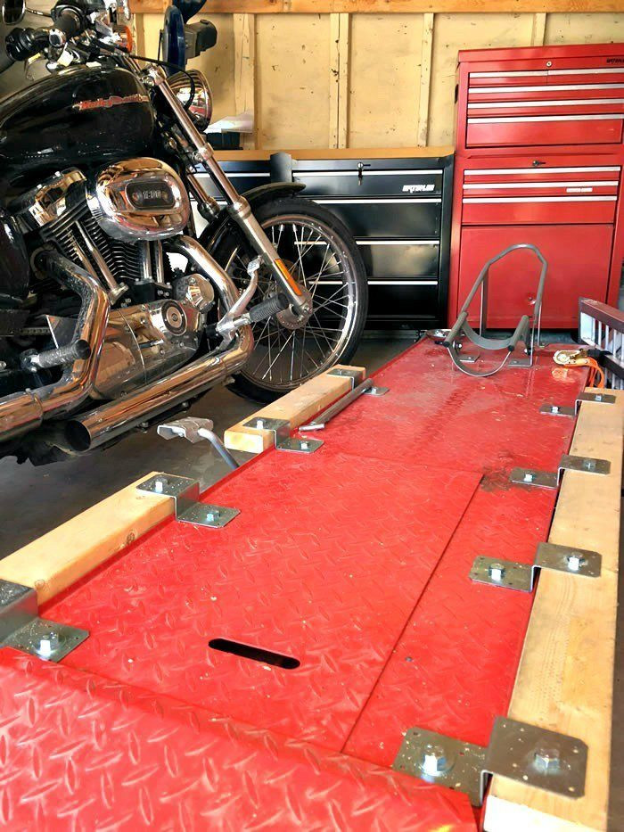 Best ideas about DIY Motorcycle Lift
. Save or Pin How To DIY Motorcycle Table Lift Side Extensions Now.