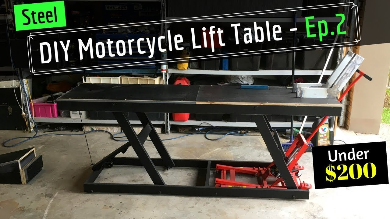 Best ideas about DIY Motorcycle Lift
. Save or Pin DIY Motorcycle Hydraulic Lift Table From Old Shelving Now.