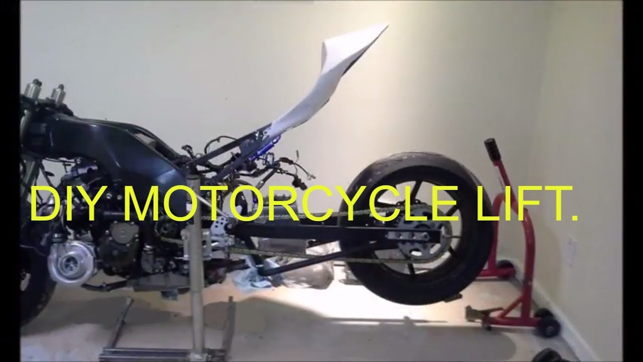 Best ideas about DIY Motorcycle Lift
. Save or Pin DIY MOTORCYCLE LIFT JACK FOR UNDER $50 Now.