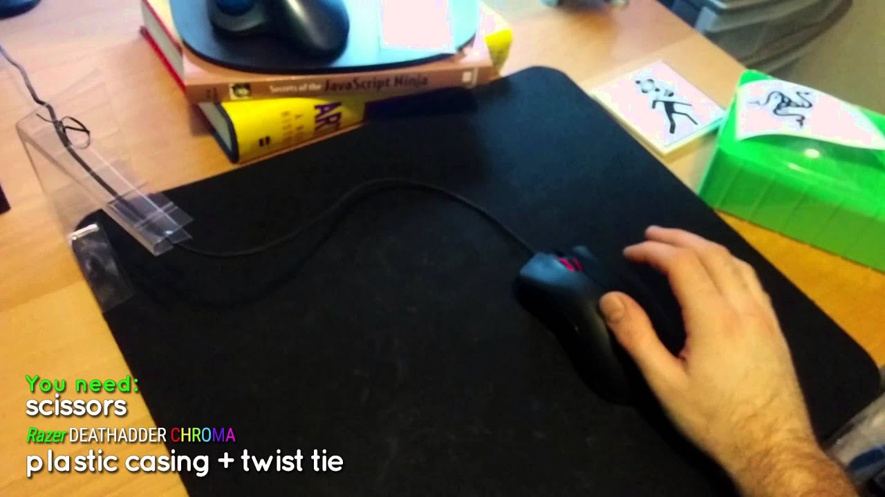 Best ideas about DIY Mouse Bungee
. Save or Pin DYI Mouse Cable Holder Bungee using Razer Deathadder Now.