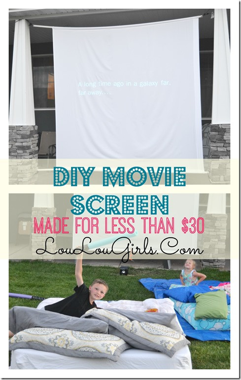 Best ideas about DIY Movie Screens
. Save or Pin DIY Outdoor Movie Screen Lou Lou Girls Now.