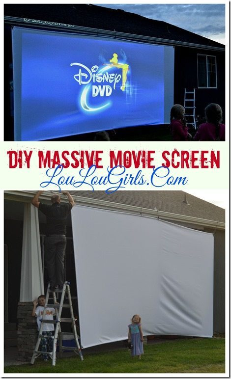 Best ideas about DIY Movie Screens
. Save or Pin DIY Massive Movie Screen Instructions Lou Lou Girls Now.