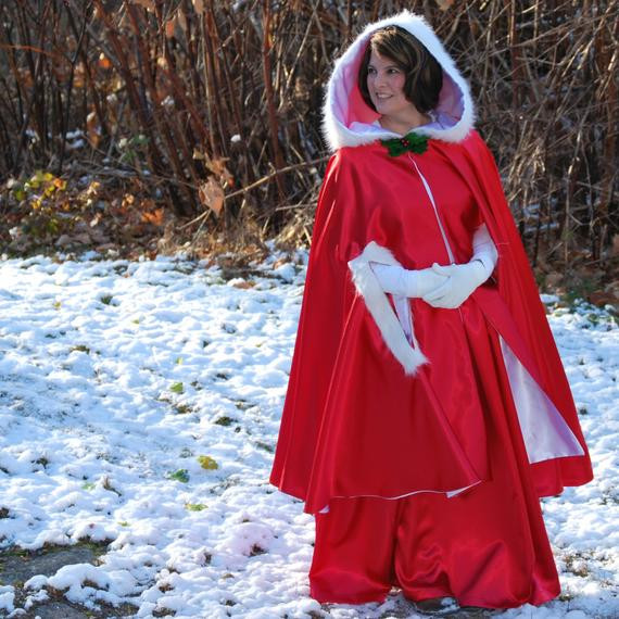 Best ideas about DIY Mrs Claus Costume
. Save or Pin Mrs Claus Costume Red Cape and Skirt Now.