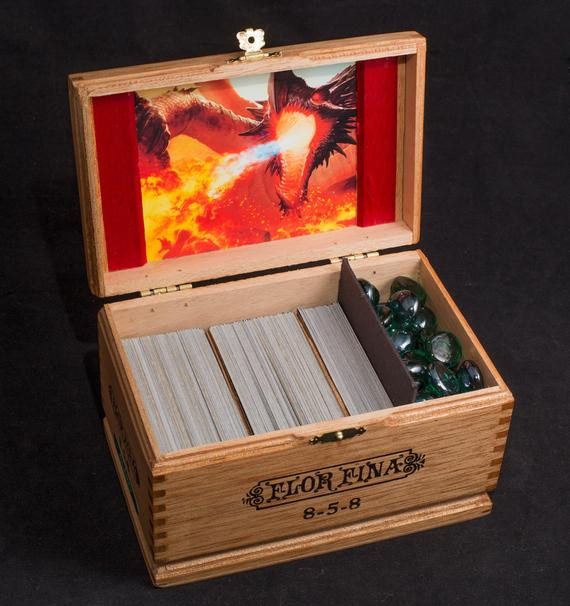 Best ideas about DIY Mtg Deck Box
. Save or Pin Magic the Gathering Wooden Deck Box Custom Image Now.