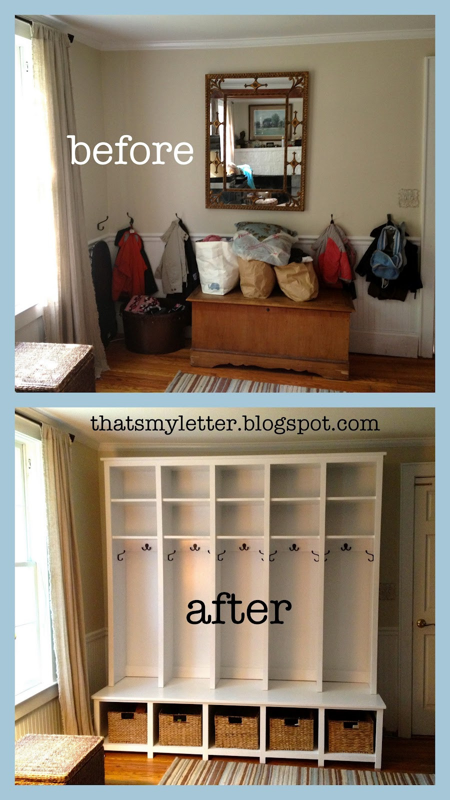 Best ideas about DIY Mudroom Lockers Plans
. Save or Pin That s My Letter DIY Locker & Bench Units Now.