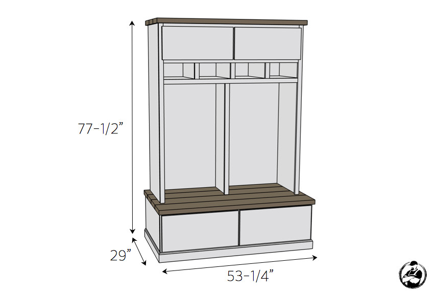 Best ideas about DIY Mudroom Lockers Plans
. Save or Pin Mudroom Lockers with Bench Free DIY Plans  Now.