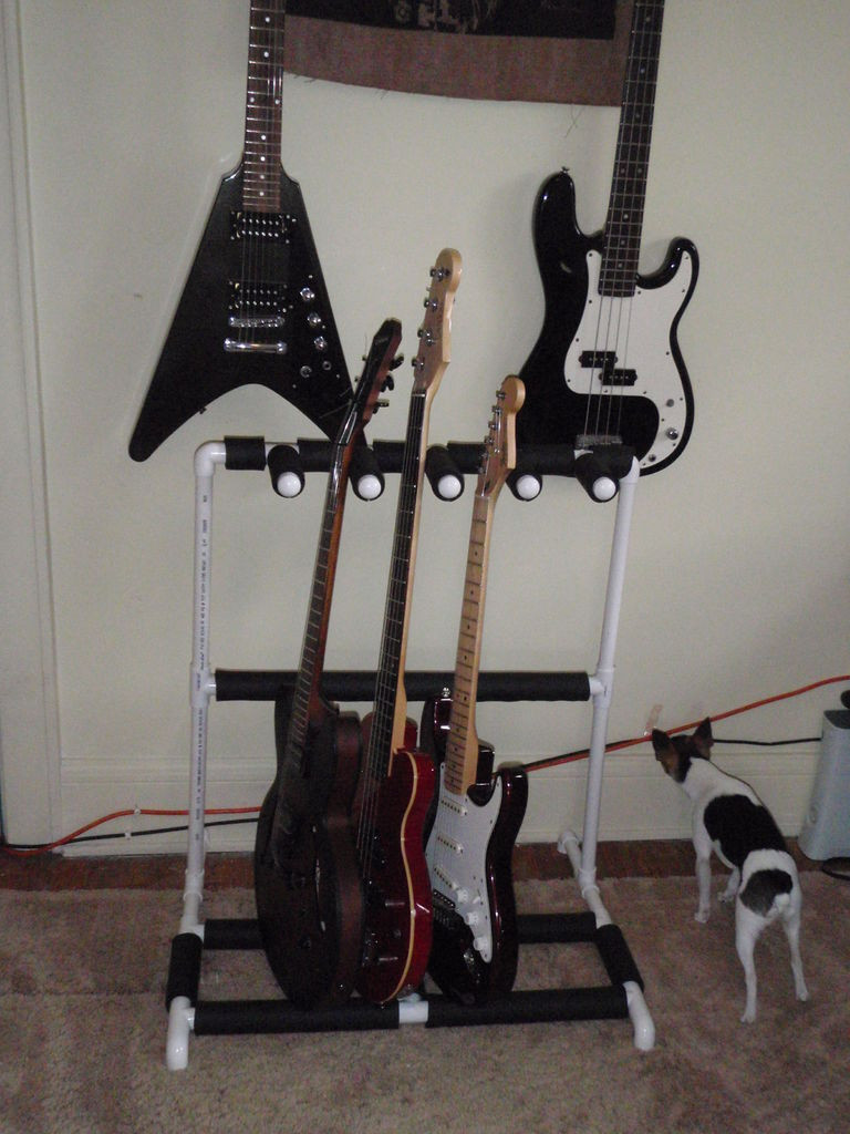 Best ideas about DIY Multiple Guitar Stand
. Save or Pin DIY pvc multiple guitar stand Measure twice cut many Now.