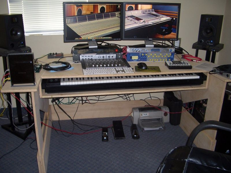 Best ideas about DIY Music Production Desk
. Save or Pin My custom built production desk with a sliding 88 key Now.