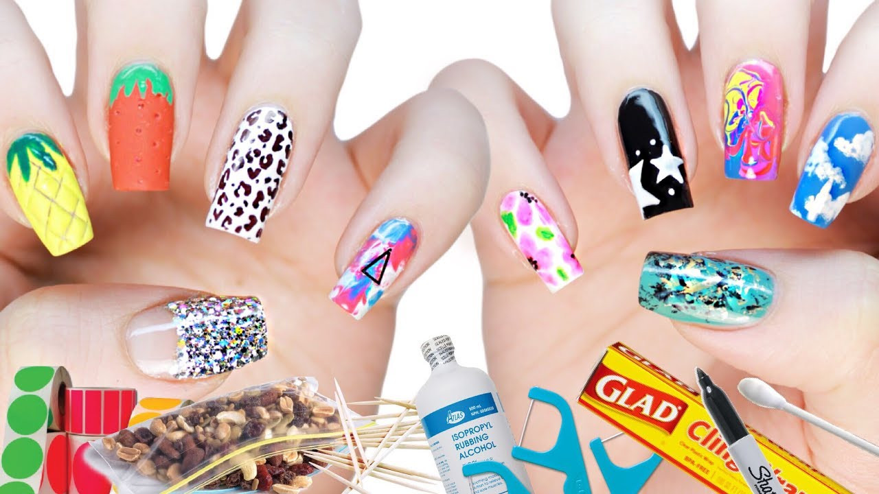 Best ideas about DIY Nail Art
. Save or Pin 10 DIY Nail Art Designs Using HOUSEHOLD ITEMS Now.