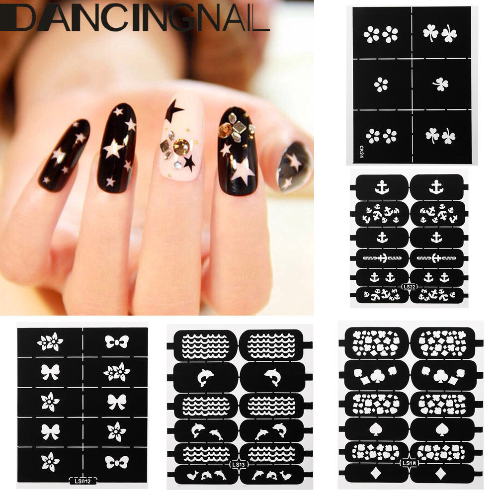 Best ideas about DIY Nail Decals
. Save or Pin 1 Sheet Nail Art Stencil Vinyls Stamp Stickers Decals Now.