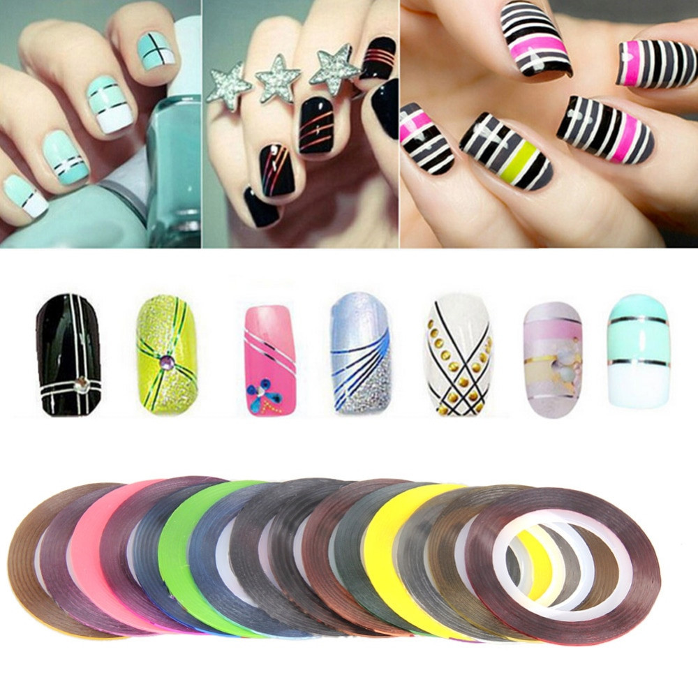 Best ideas about DIY Nail Decals
. Save or Pin 30pcs Rolls Striping Tapes Colorful Line Nail Stickers DIY Now.