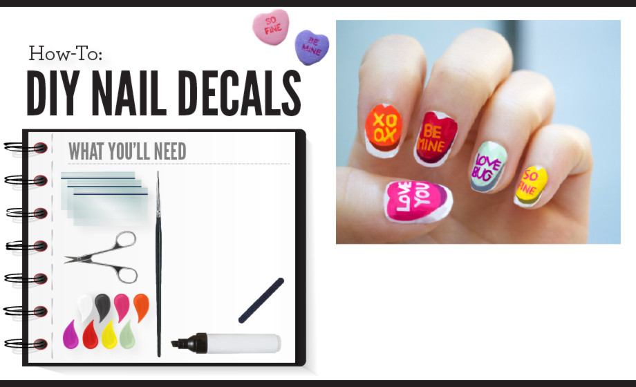 Best ideas about DIY Nail Decals
. Save or Pin DIY Valentine s Day Nail Decals Now.