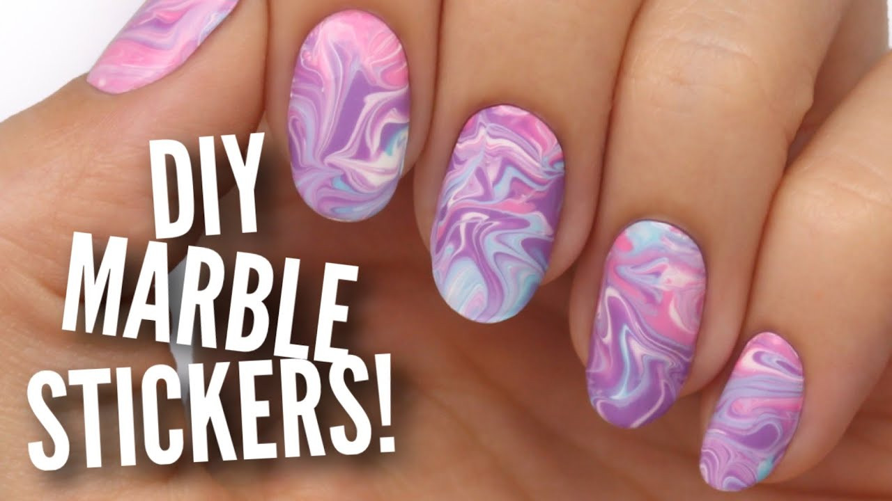 Best ideas about DIY Nails Stickers
. Save or Pin Nail Hack DIY Water Marble Nail Stickers Now.