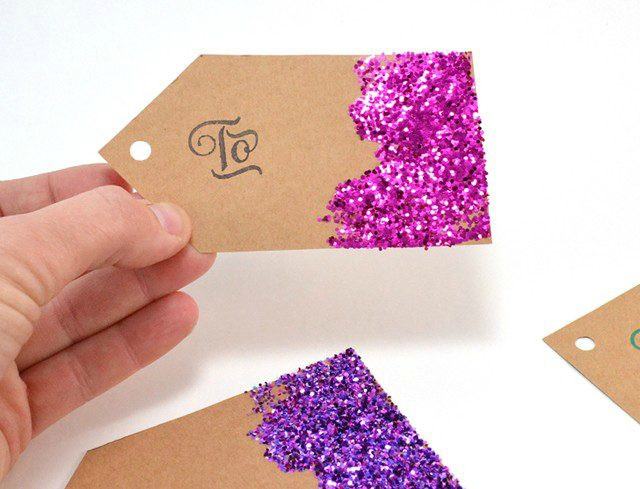 Best ideas about DIY Name Tags
. Save or Pin DIY Glitter Present Gift Name Tags Now.