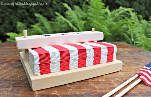 Best ideas about DIY Napkin Holder
. Save or Pin That s My Letter DIY Scrap Wood Napkin Holder Now.