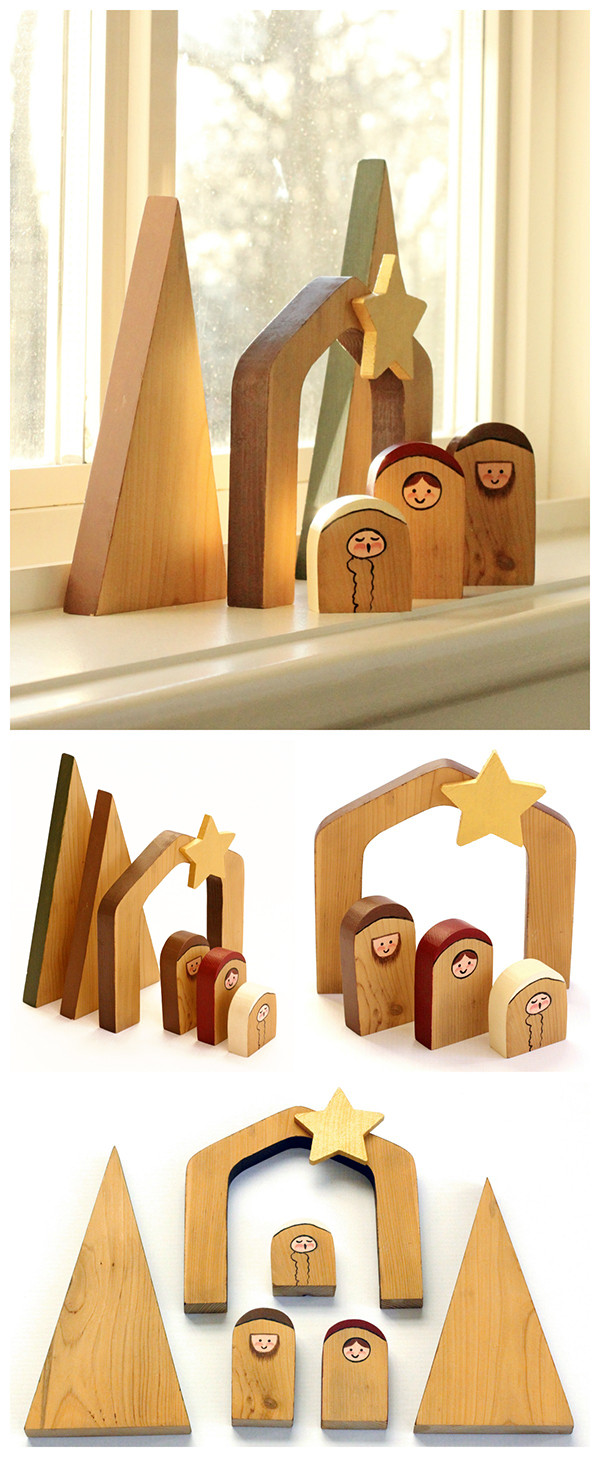 Best ideas about DIY Nativity Scene
. Save or Pin Simple Wooden Nativity Scene Dabbles & Babbles Now.