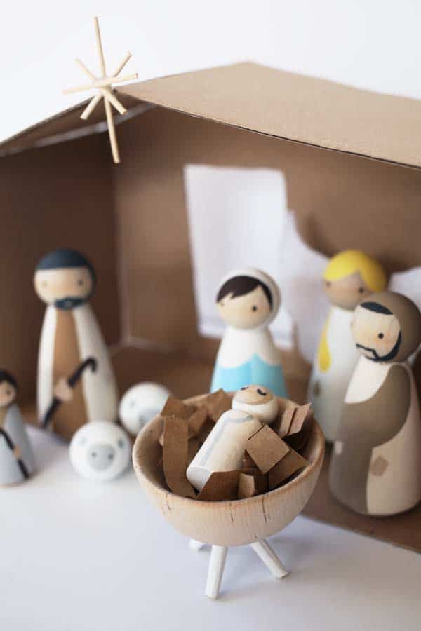 Best ideas about DIY Nativity Scene
. Save or Pin How to Make A Wooden DIY Nativity Set DIY Candy Now.
