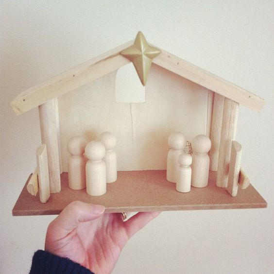 Best ideas about DIY Nativity Stable
. Save or Pin DIY nativity scene stable from tar wooden people from Now.