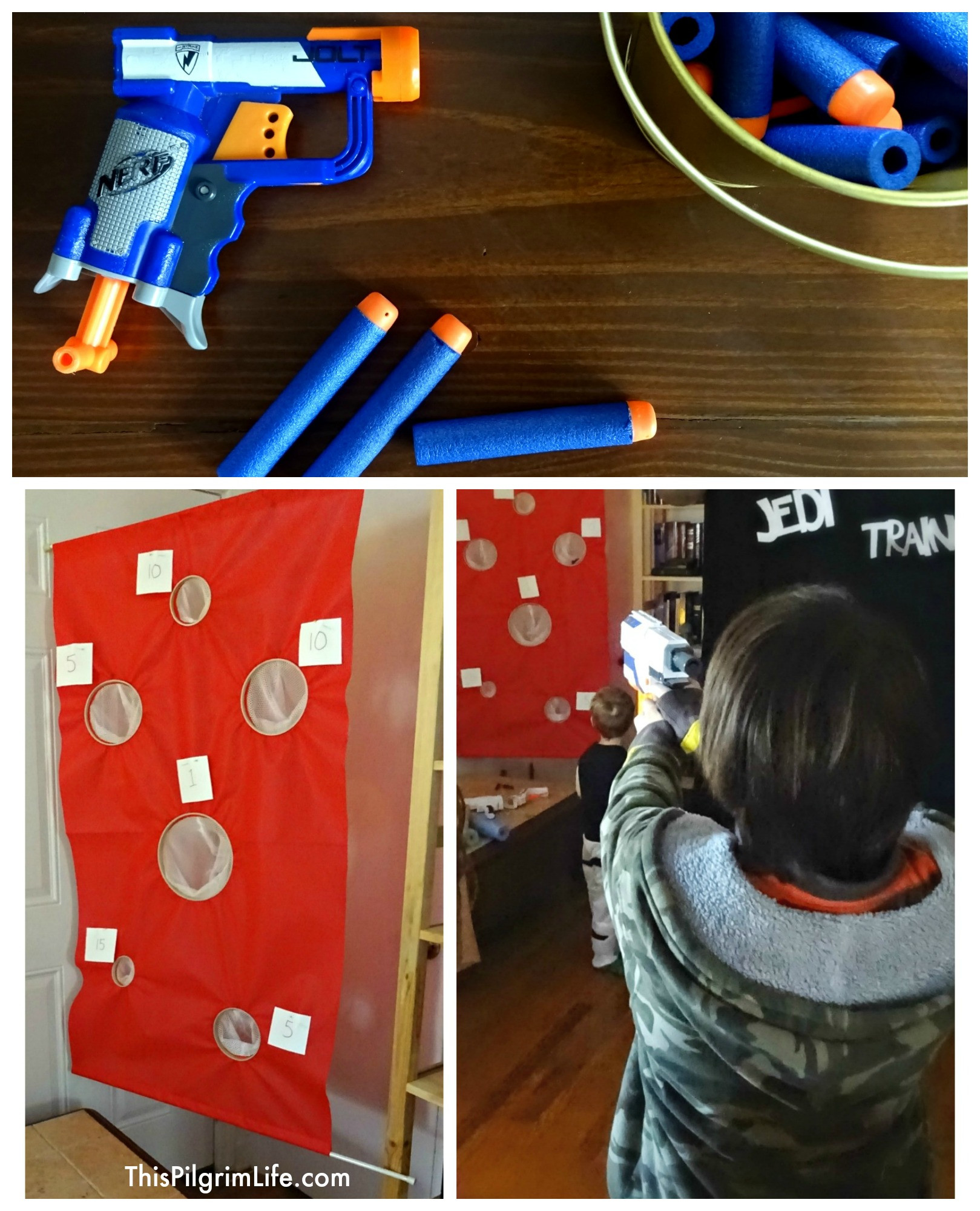 Best ideas about DIY Nerf Gun
. Save or Pin DIY Hanging Nerf Tar This Pilgrim Life Now.