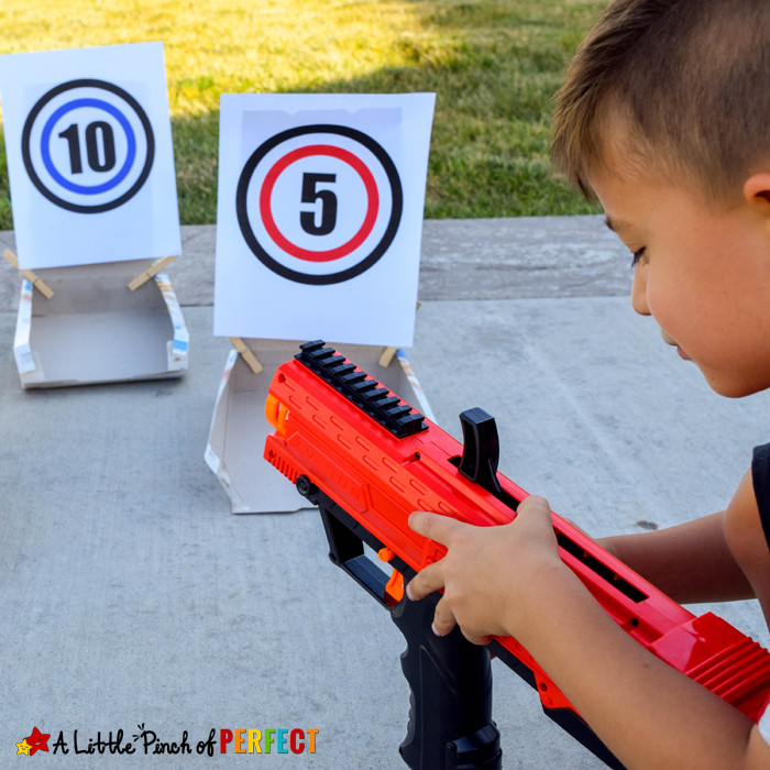 Best ideas about DIY Nerf Gun
. Save or Pin DIY Cereal Box Nerf Gun Tar s and Free Template Now.