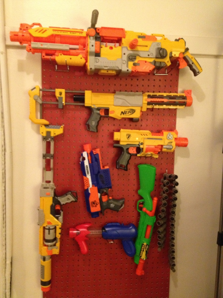 Best ideas about DIY Nerf Gun Rack
. Save or Pin 1000 images about Nerf gun display on Pinterest Now.